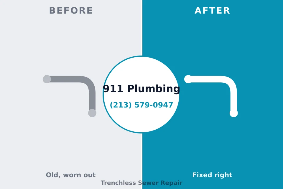 Before and after: plumbing company Dansville, NY